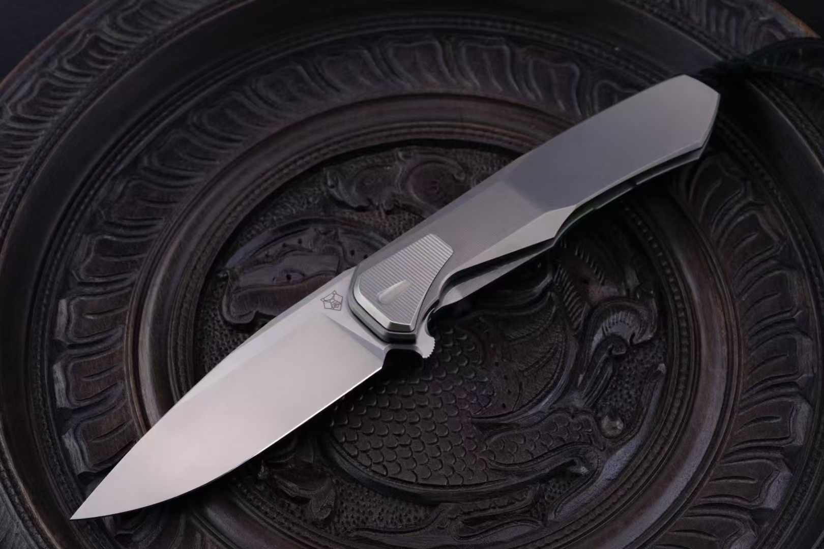 Shirogorov Knives CPM-S90V 钛合金柄 洛克熊