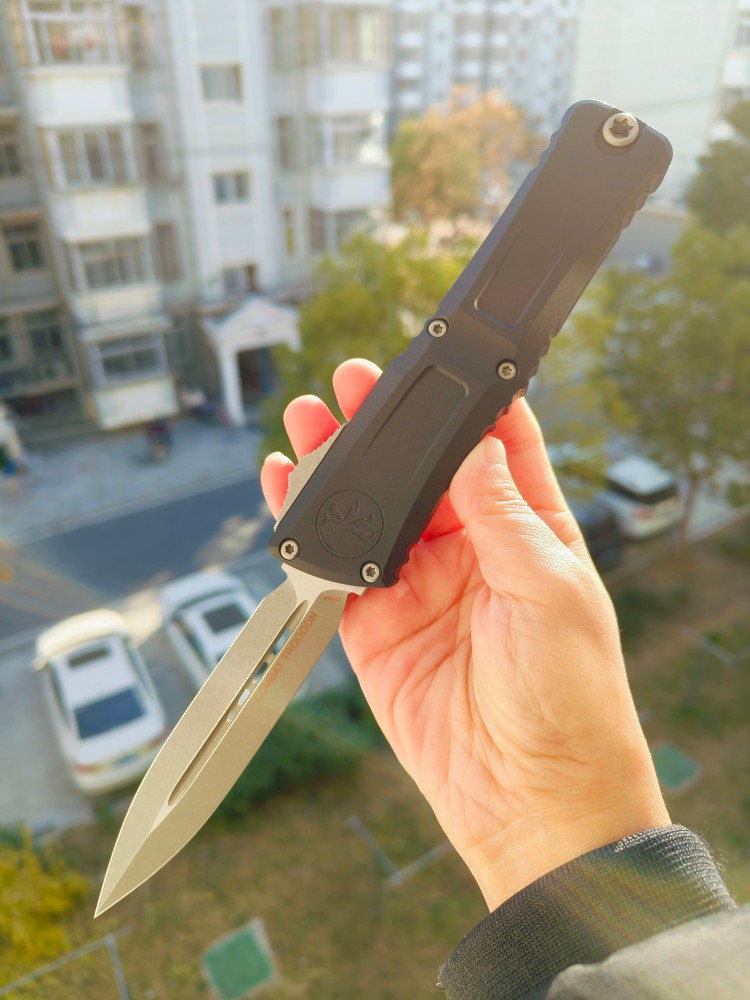 Microtech 1142-10AP M390MK钢 航空铝柄 3600