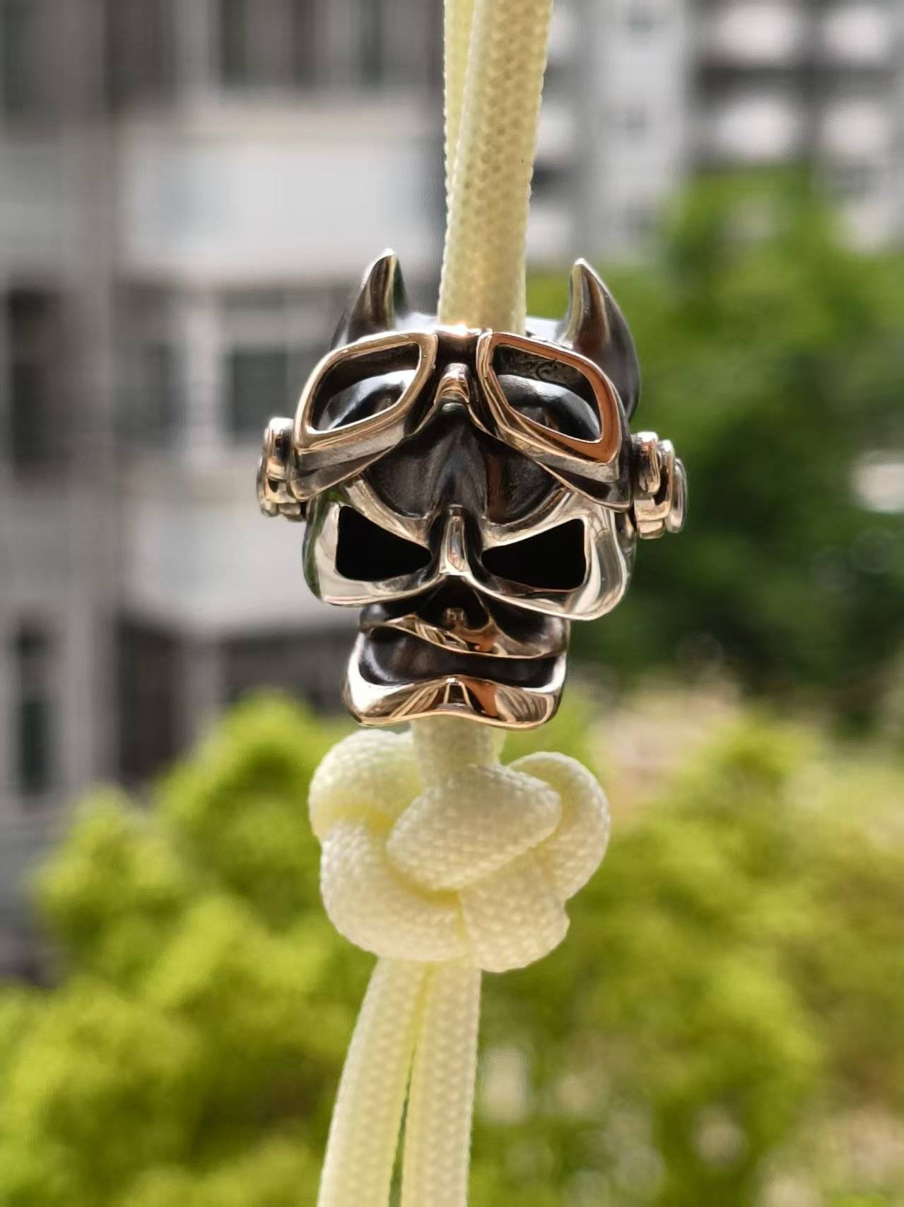 Cpprhd Metal Word 俄罗斯铜斑蛇骷髅蝙蝠侠刀坠 MRE刀展限量版刀坠