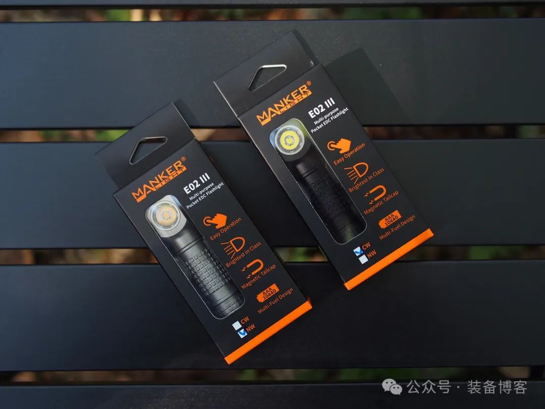 Mankerlight E02 III Ti - 钛金属日常携带手电筒 Mankerlight E02 III Ti - 钛金属日常携带手电筒