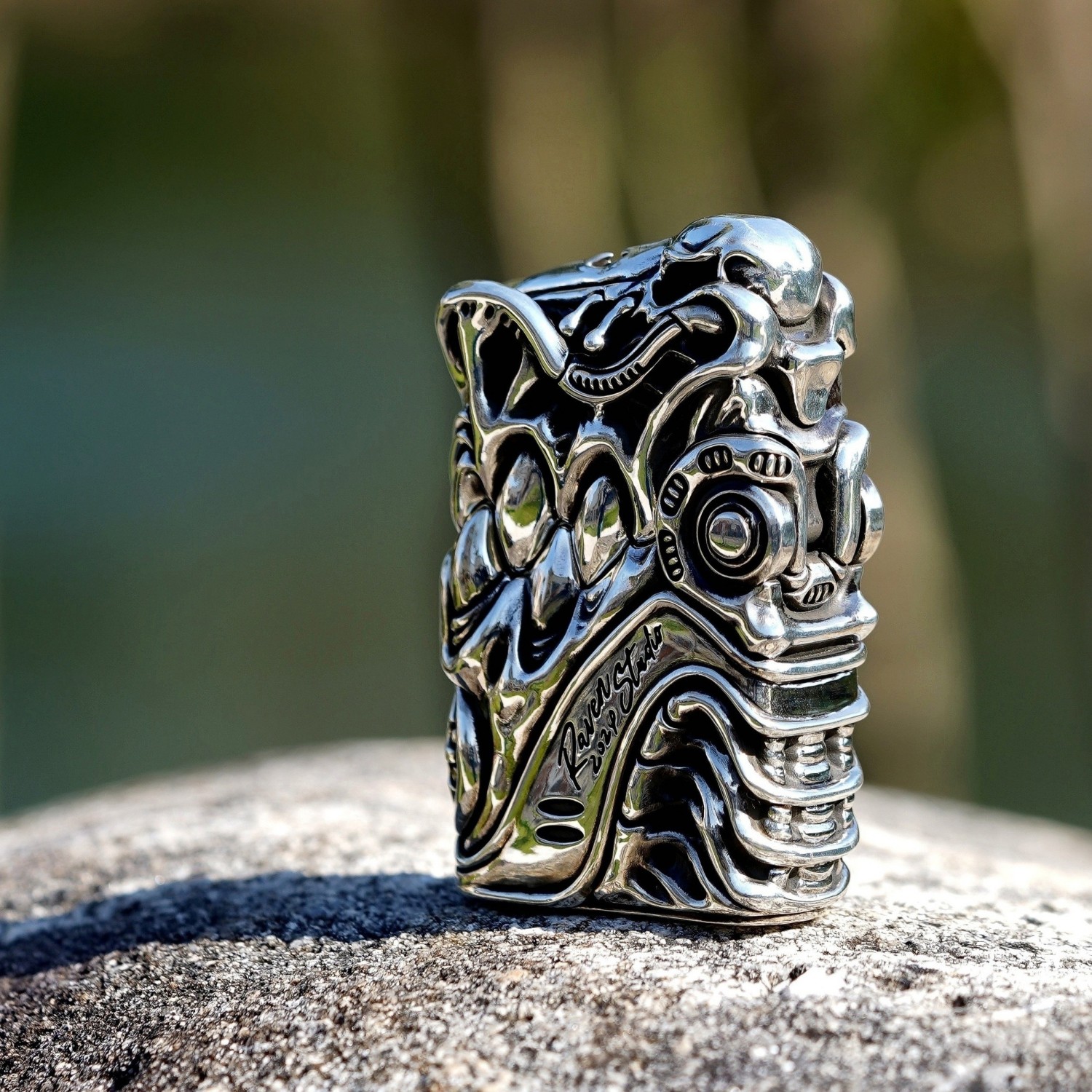 🔥 渡鸦工作室 黑暗祭坛 925银 手工定制打火机 5999