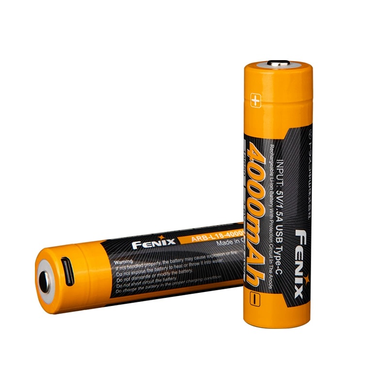 🤝Fenix ARB-L18-4000U Type-C USB口直充强光手电用18650锂电池 165