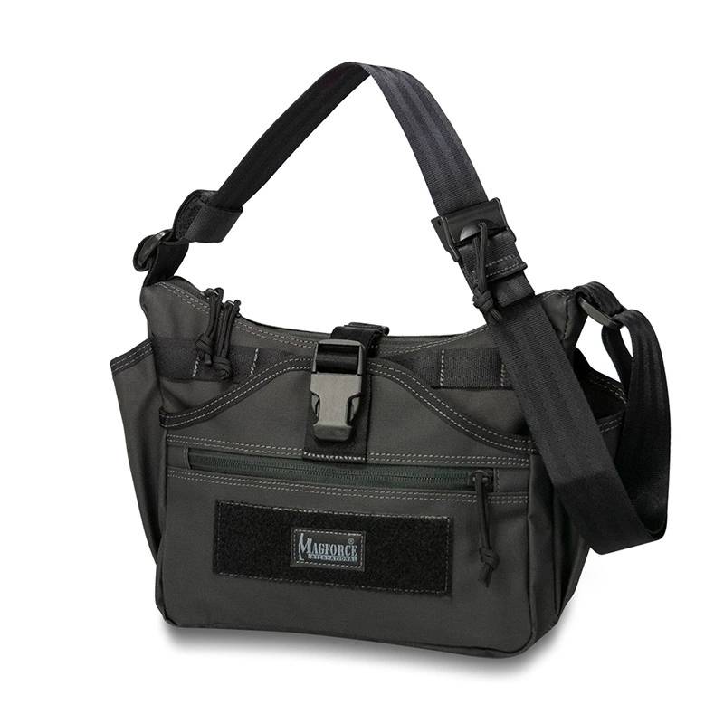 🤝Magforce 0901 迷你双面人战术多功能单肩包 注胶黑色 1076