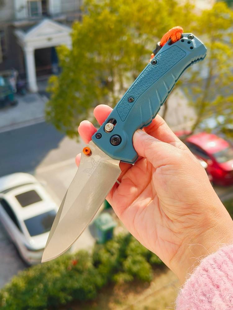 【已出】Benchmade Water Mini Adira MagnaCut钢 Grivory尼龙柄 18065 蓝色 1100