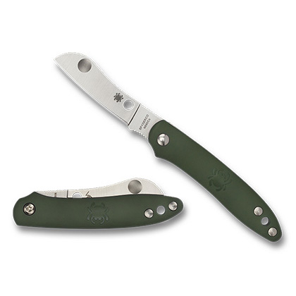 Spyderco  C189PGR  N690Co钢   FRN尼龙手柄  绿色  405