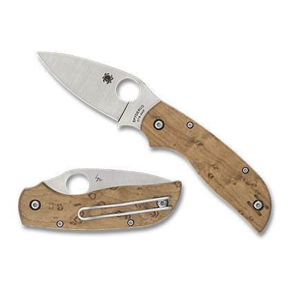 Spyderco  C152NLWDP   CTS XHP钢    木手柄   木色  1440