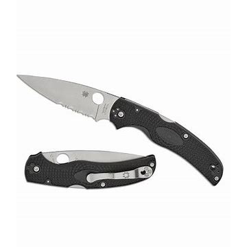 Spyderco  C244PSBK  CTS BD1N钢  FRN尼龙手柄   黑色  1260