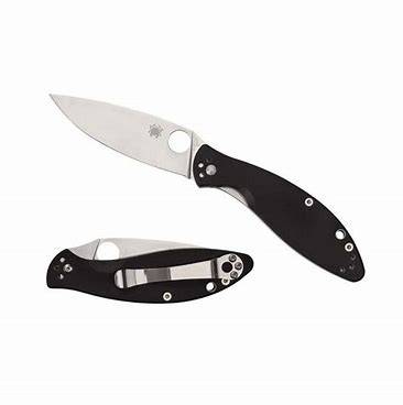 Spyderco  C252GP  8Cr13MoV钢   G10 手柄  黑色  405