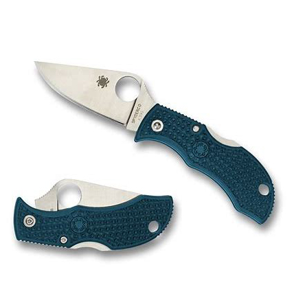 Spyderco  MFPK390    K390钢  FRN尼龙手柄  蓝色  495