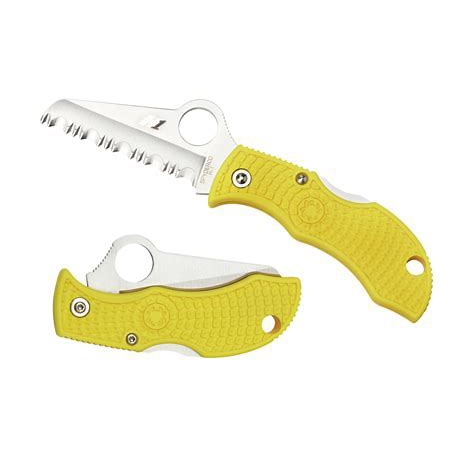 Spyderco  MYLS   H1/H2钢   FRN尼龙手柄   黄色  495