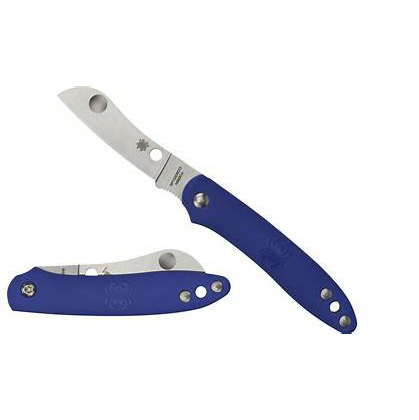 Spyderco  C189PBL  Roadie  N690Co钢  FRN尼龙手柄   蓝色  405