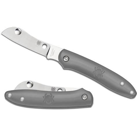 Spyderco  C189PGY   Roadie N690Co钢   FRN尼龙手柄   灰色  405
