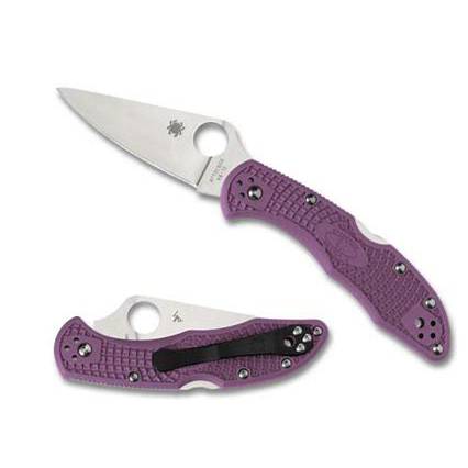 Spyderco  C11FPPR  Delica  VG10钢   FRN尼龙手柄   紫色  675
