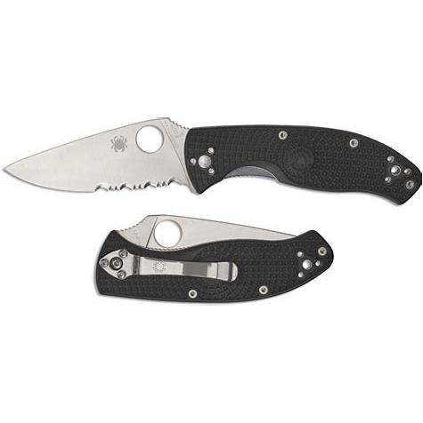 Spyderco C122PSBK   Tenacious   8Cr13MoV钢   FAN尼龙手柄  黑色   405