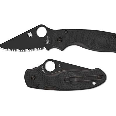 Spyderco  C223SBBK   Para 3   CTS-BD1N钢   FRN尼龙手柄  黑色  1080