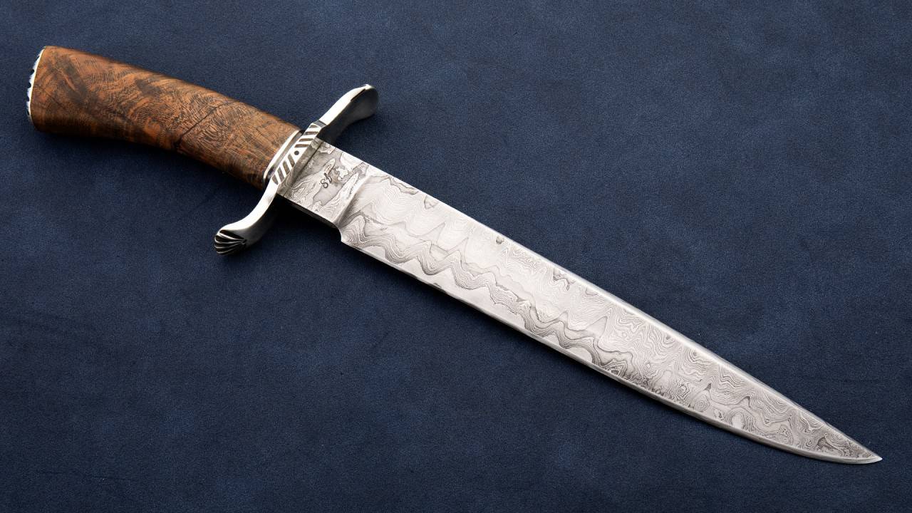 ABS MS大卫.安德斯 大卫枫木博伊 大马士革钢 枫木刀柄 艺术刀剑