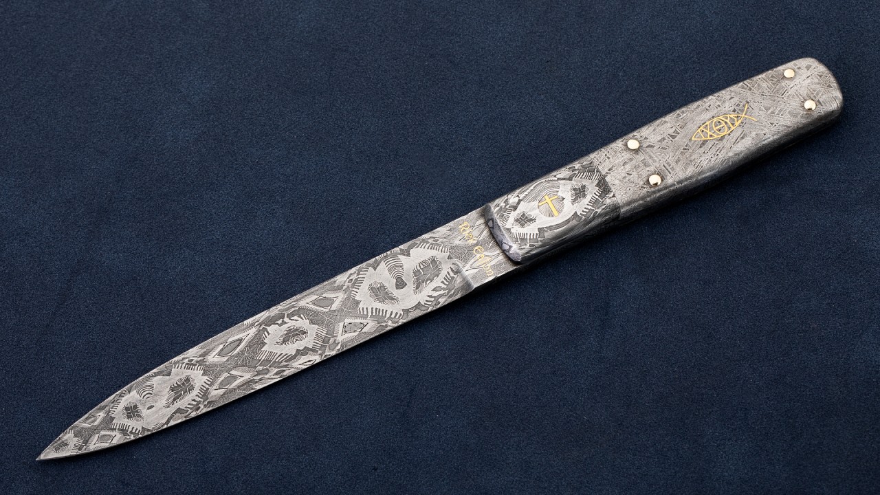 美国艺术刀大师 AKI成员 瑞克·伊顿 神谕 大马士革钢 艺术刀剑