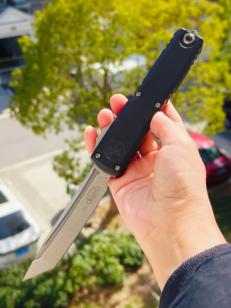 Microtech Ultratech ZBP M390MK钢 铝合金柄 1123-10 黑色 3880