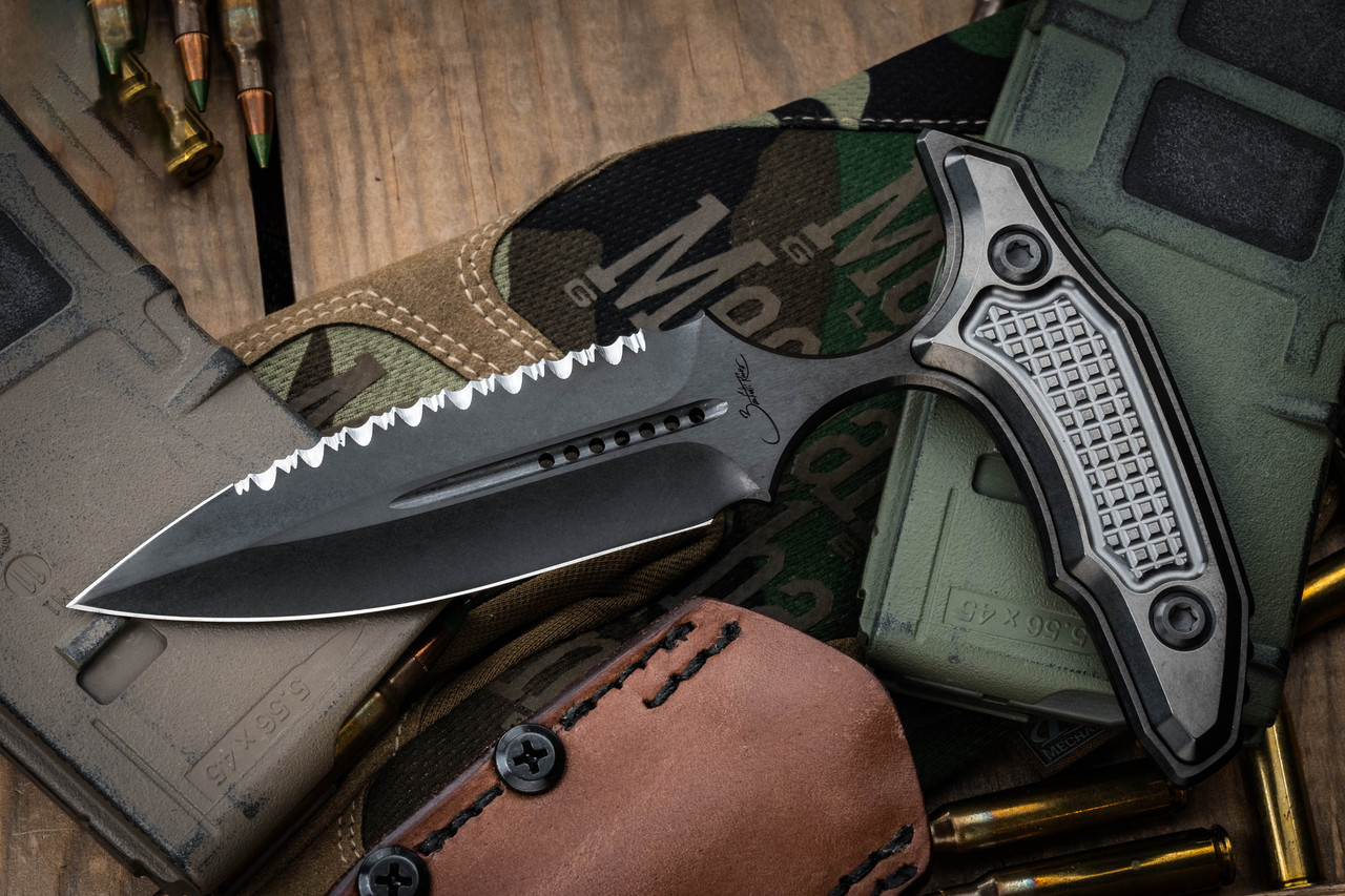 Marfione Custom/Bastinelli M390钢 钛手柄 EK-1795 钛黑色 24500