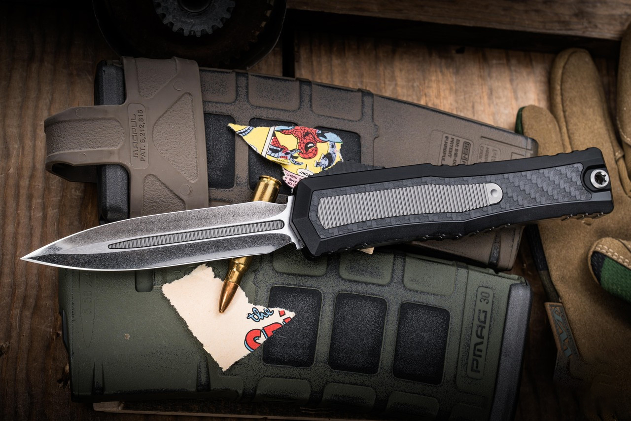 Marfione 定制Atreus ZBP OTF  M390钢 铝+碳纤维手柄 MCT1290-CICFTI-MCK 黑色 21500