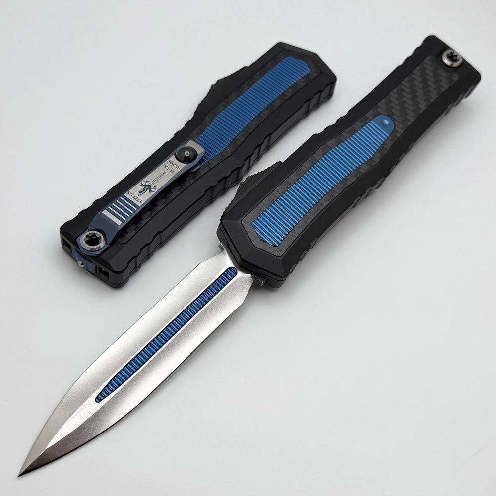 Marfione 定制Atreus M390MK钢 铝制手柄 蓝色 18100