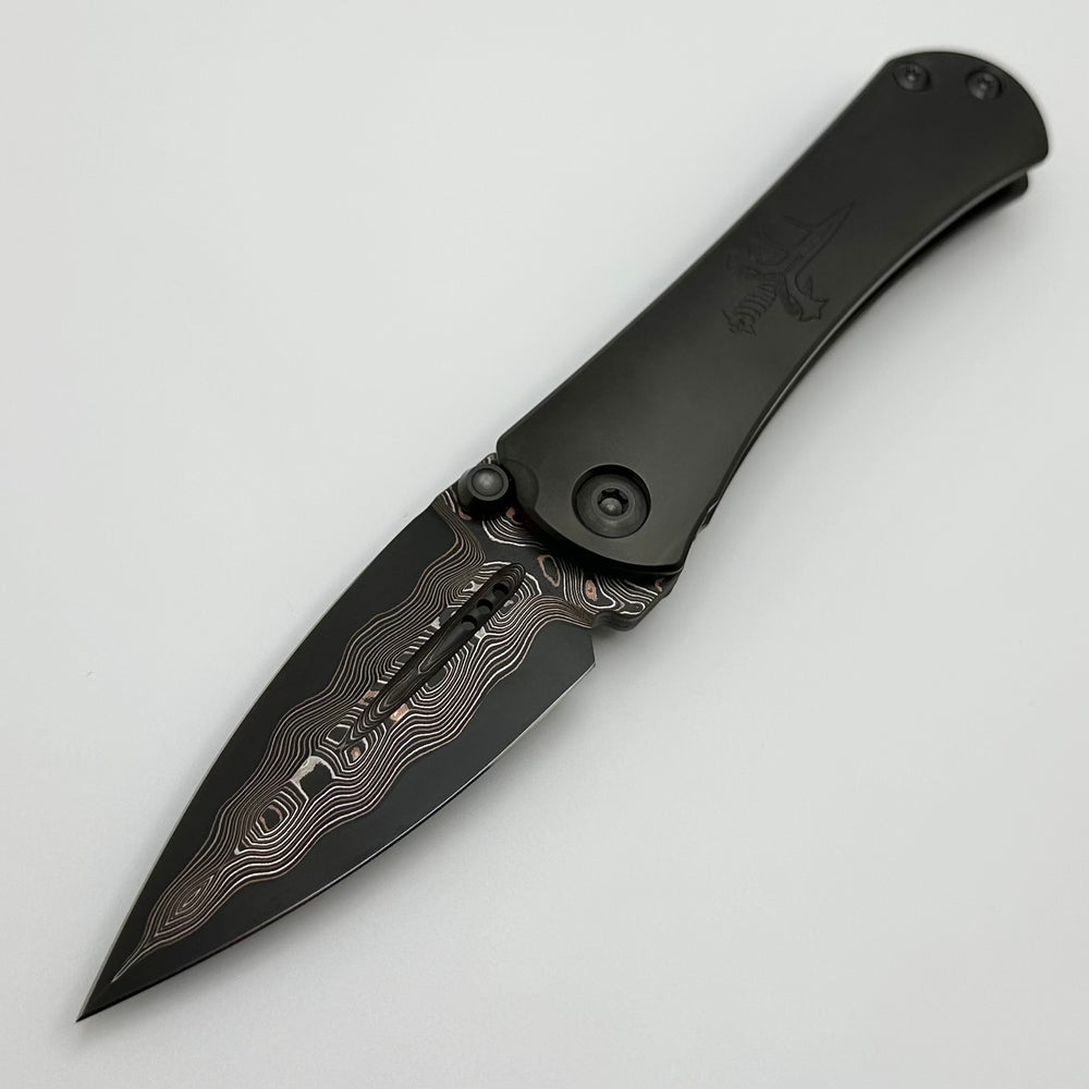 Borka Blades & Marfione 定制SBF Zulu M390钢 钛手柄 黑色 58500