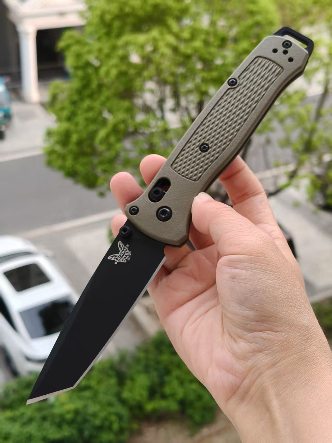 Benchmade Bailout 537BK-06 CPM-S30V钢 尼龙柄 军绿色 1500