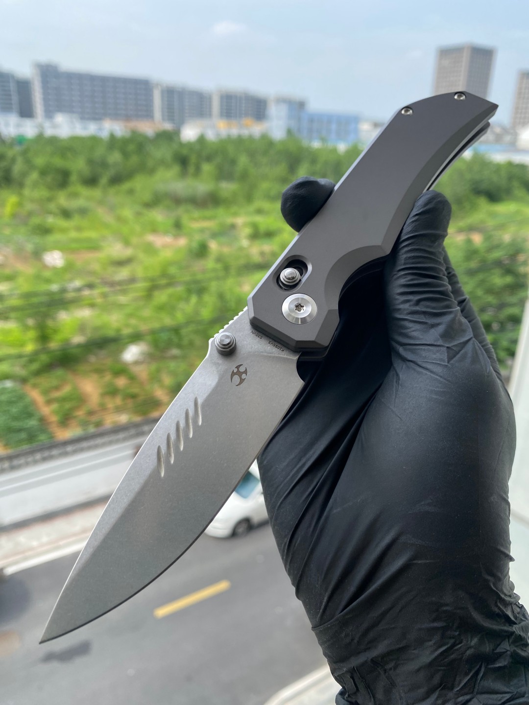 【售完】KANSEPT Eaglestrike CPM S35VN钢 钛手柄 K1095V3 钛原色 原价1200 特惠699