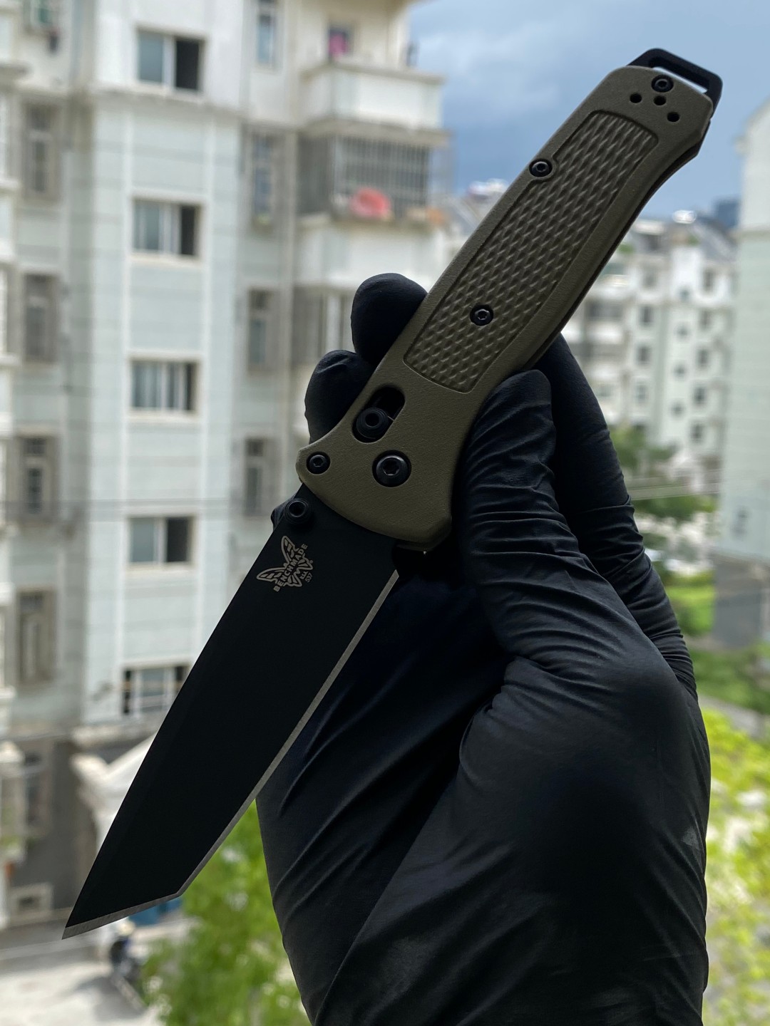 Benchmade Bailout 537BK-06 CPM-S30V钢 尼龙柄 军绿色 1500