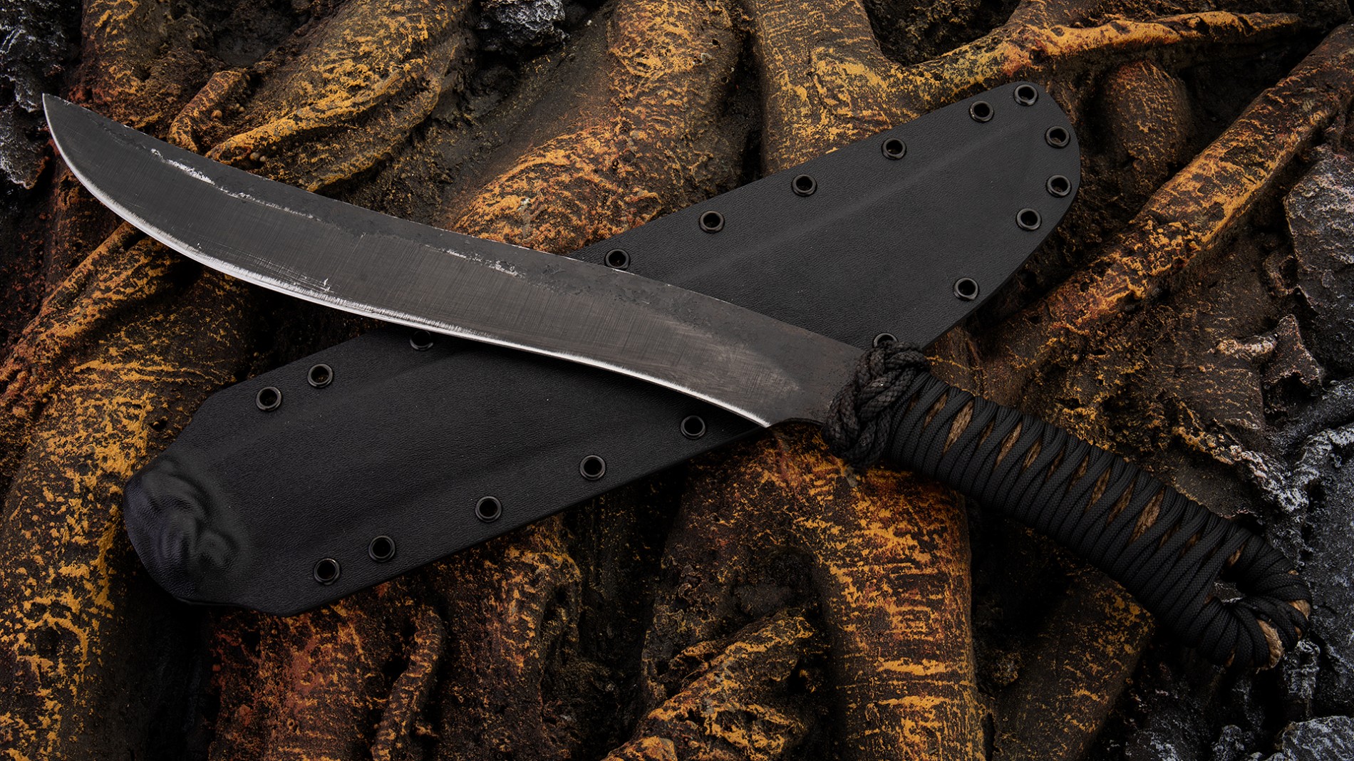 美国 托宾·内托 锻刀大赛冠军手工 托宾丛林战士 1084高碳钢