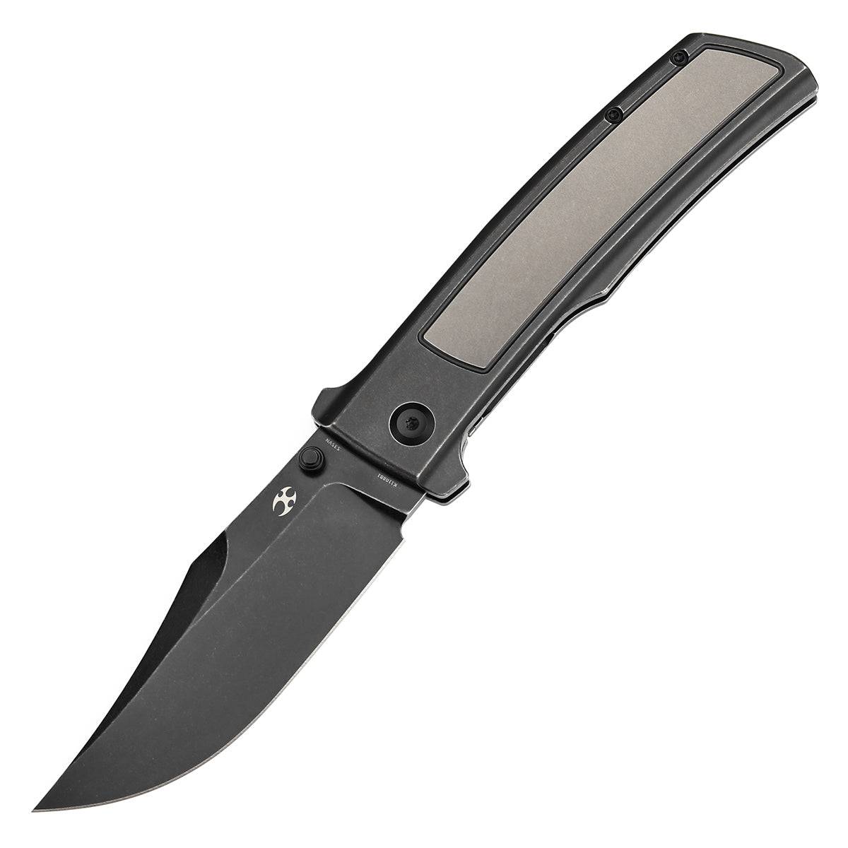 KANSEPT Bison CPM S35VN 钢 钛手柄 K1108B1 钛黑格里色 1400