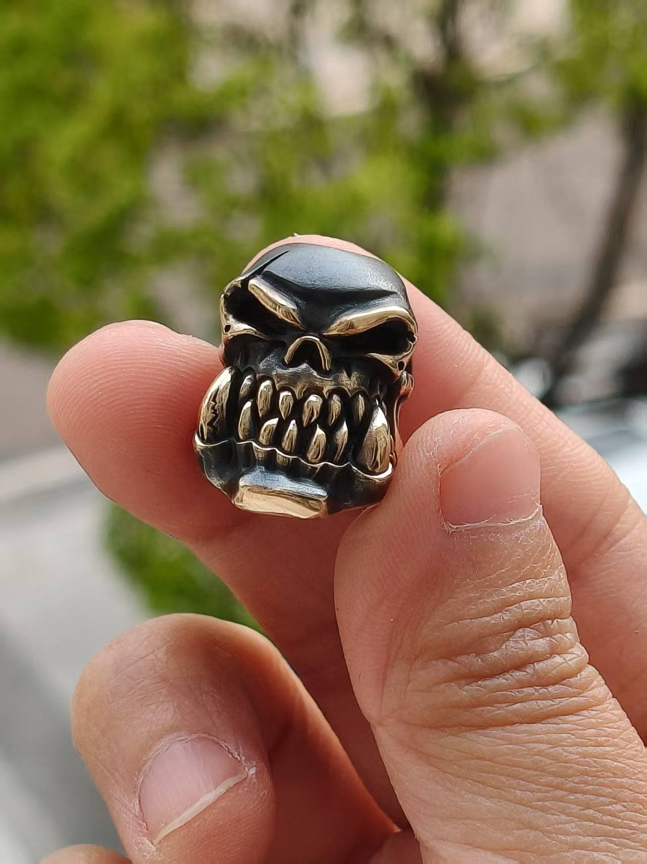 Alex Peshkov 俄罗斯珠宝设计师亚历克斯刀坠吊坠伞绳 ORC 约里克 兽人 铜