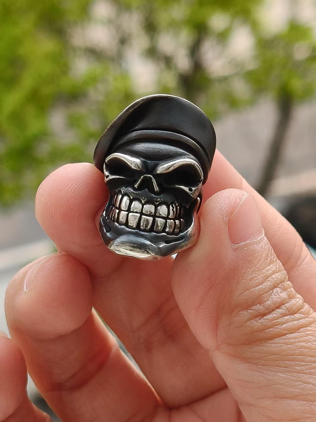 Alex Peshkov 俄罗斯珠宝设计师亚历克斯刀坠吊坠伞绳 贝雷帽 银