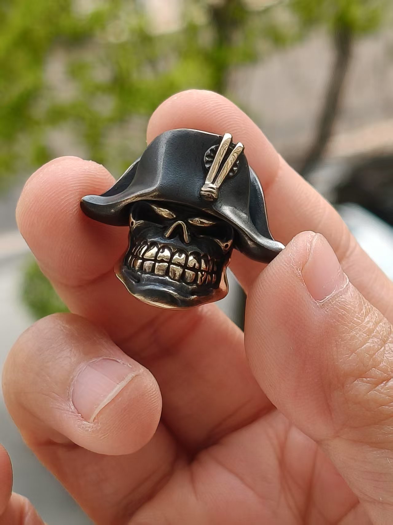 Alex Peshkov 俄罗斯珠宝设计师亚历克斯刀坠吊坠伞绳 拿破仑 铜