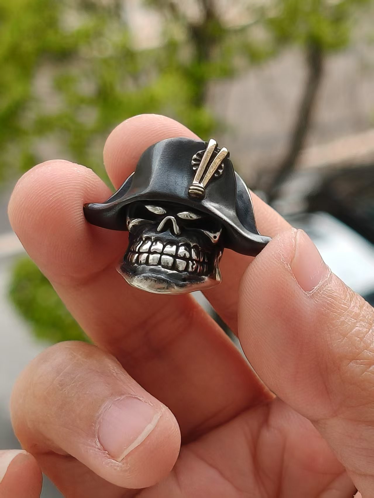 Alex Peshkov 俄罗斯珠宝设计师亚历克斯刀坠吊坠伞绳 拿破仑 银