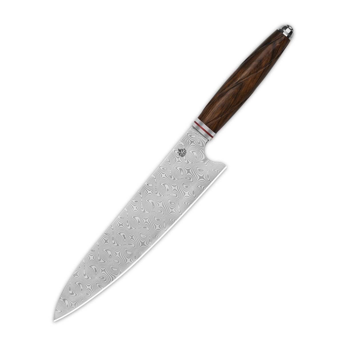 QSP Kitchen Knife Mulan系列 8英寸大马士革钢 沙漠铁木柄 QS-KK-003B 木色 1300