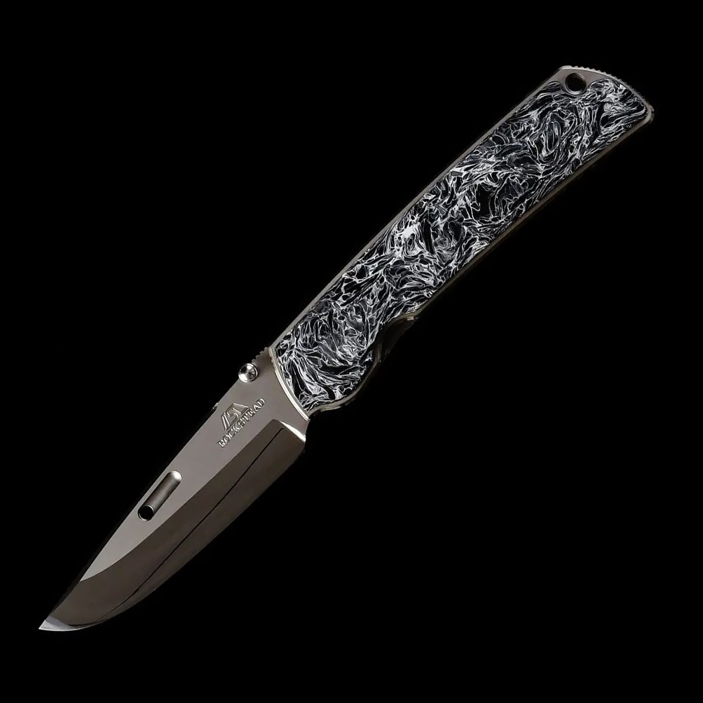 Rockstead HIGOⅡ X-FCF-ZDP (DMP) 日本花田洋肥厚二代钛柄碳纤维 大理石纹贴片