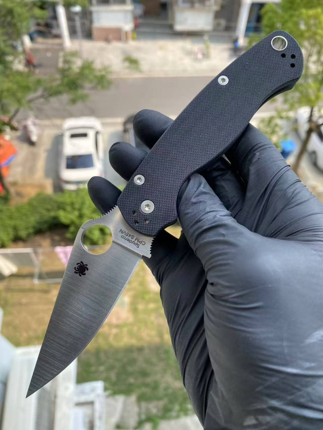 新版本 Spyderco C81GP2 CPM-S45VN钢 G10手柄 1380