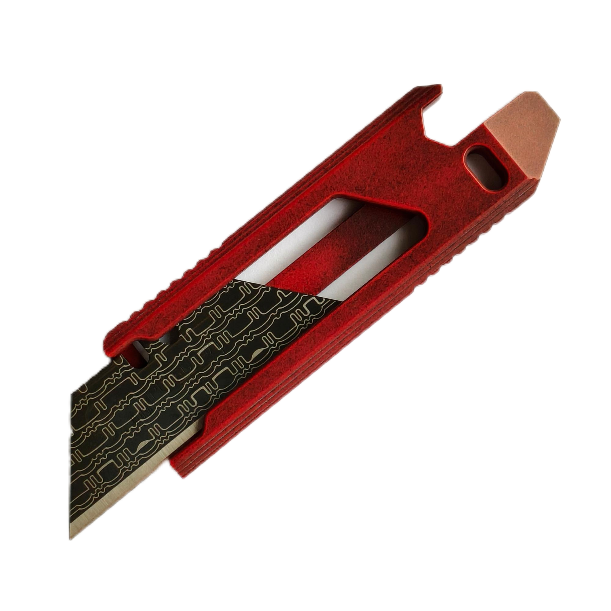 SSD工作室 蜜獾二代美工刀 陶瓷涂层限量版 战损红