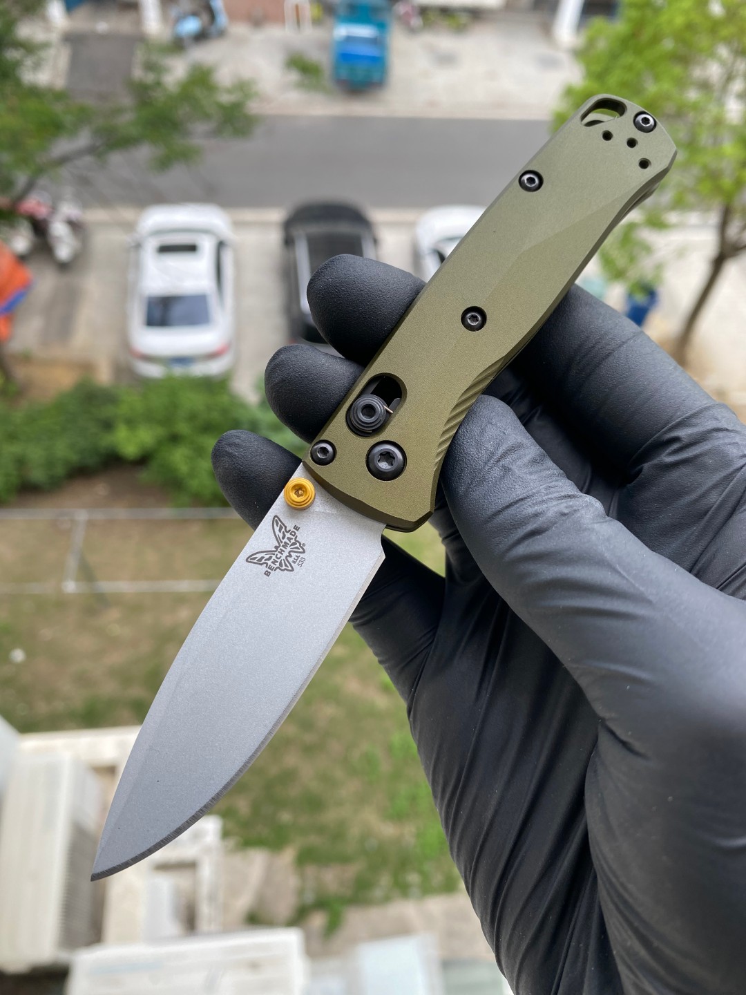 Benchmade Mini Bugout CPM-S90V钢 铝合金柄 533SL-10 林地绿 2599