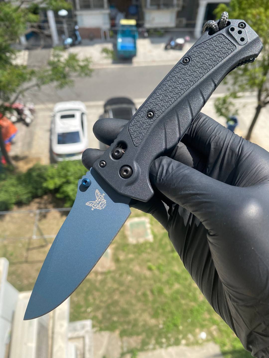 Benchmade Water Adira AXIS CPM-MagnaCut钢 Grivory 手柄18060BT-01  蓝色 1999
