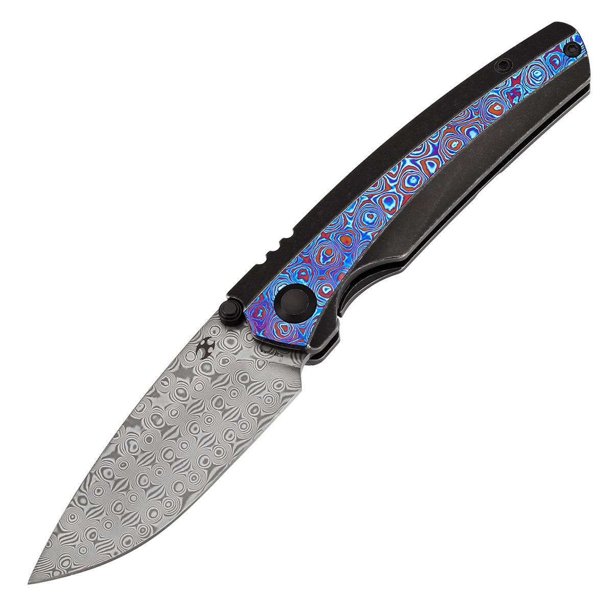 【特惠】KANSEPT Raven 大马士革钢 钛+Timascus手柄 K2109A4 黑色 原价1800 特惠899