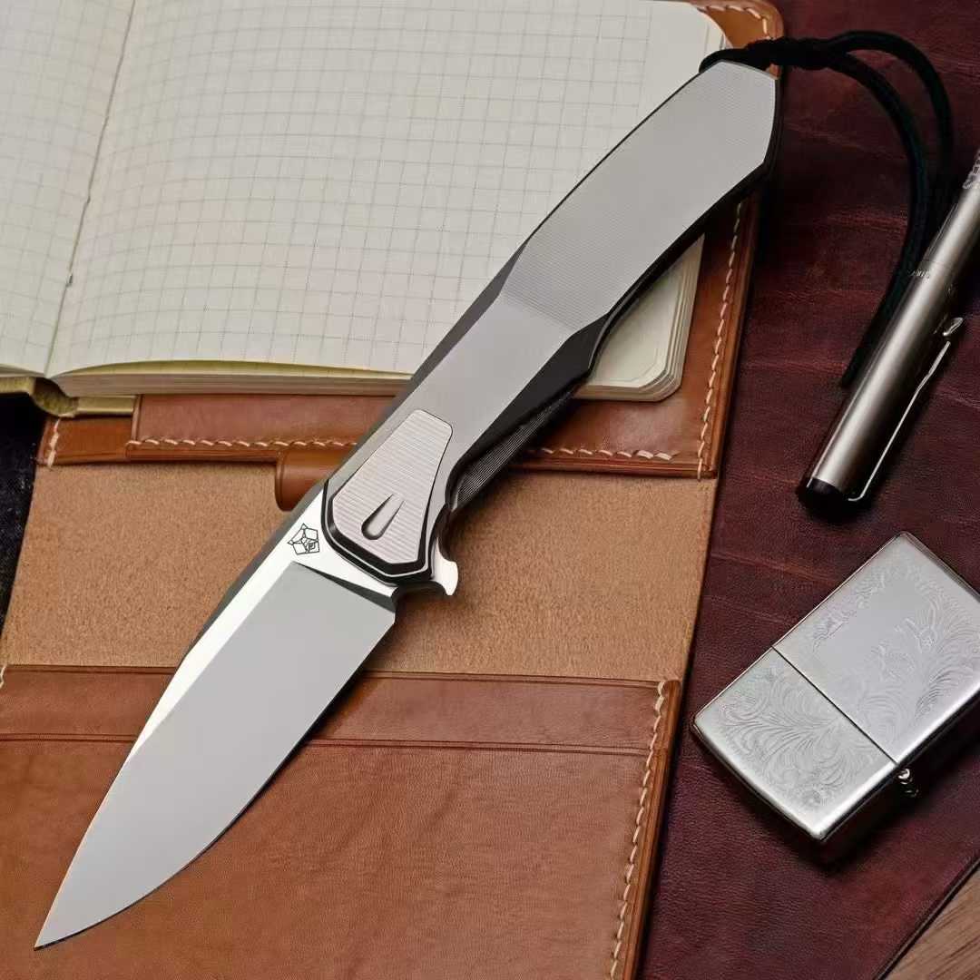 Shirogorov & Lochsa 希罗格罗夫熊头 洛克沙 联名合作洛克熊 S90V钢材刃 钛合金一体手柄