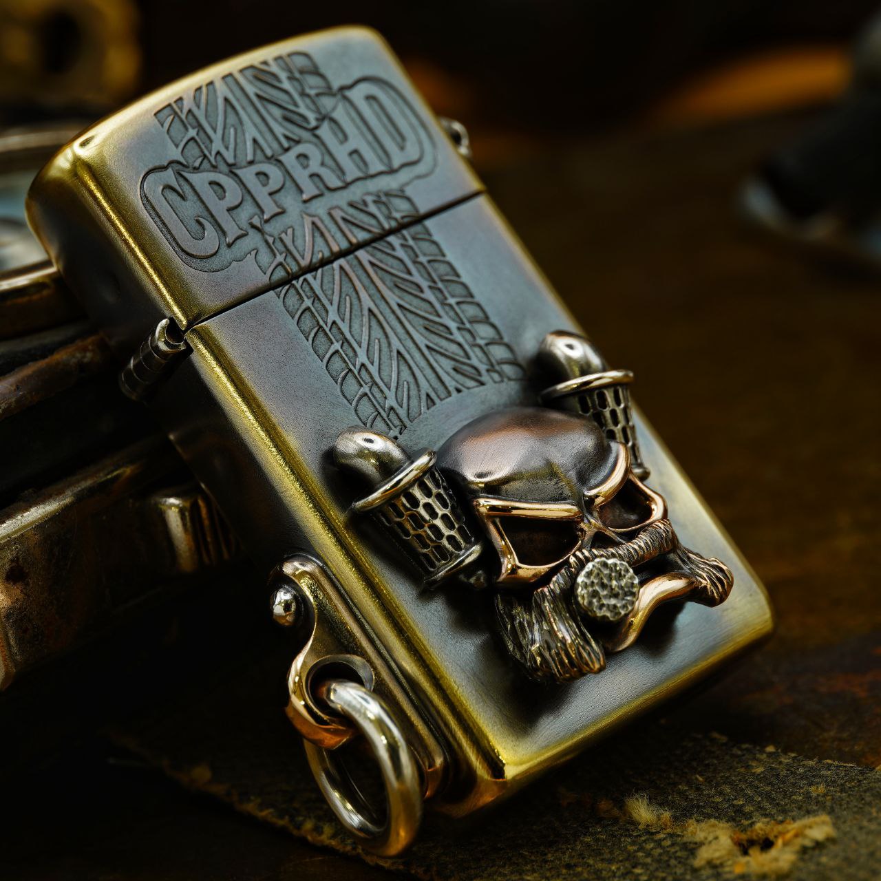 Cpprhd 俄罗斯铜斑蛇卡车司机窄机 定制打火机 抽奖款