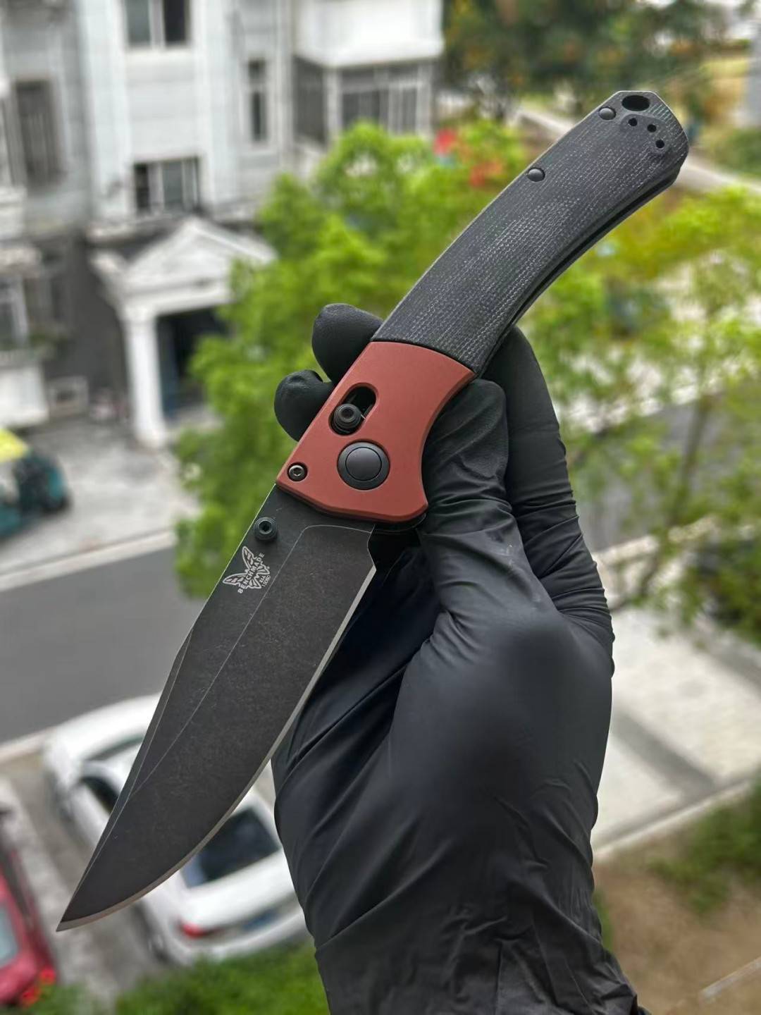 Benchmade Crooked River，CPM-MagnaCut钢，铝+米卡塔柄，15080BK-04，2799