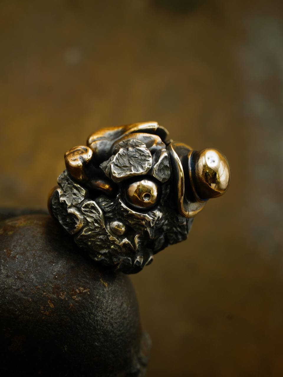 【非卖品】Phase Objects Stone Man 俄罗斯过去式石头人定制刀坠吊坠 One Off