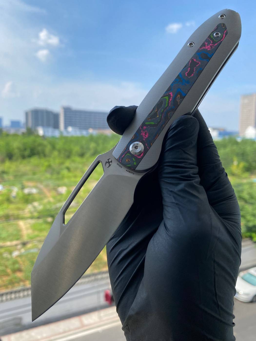 【特惠】Kansept Thunderhead CPM-S35VN钢 钛合金镶嵌碳纤维柄 K1106A4 原价1530 特惠799