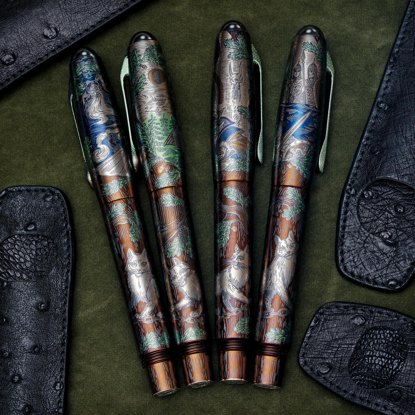 Dmitry Streltsov Bamboo Titanium Pen