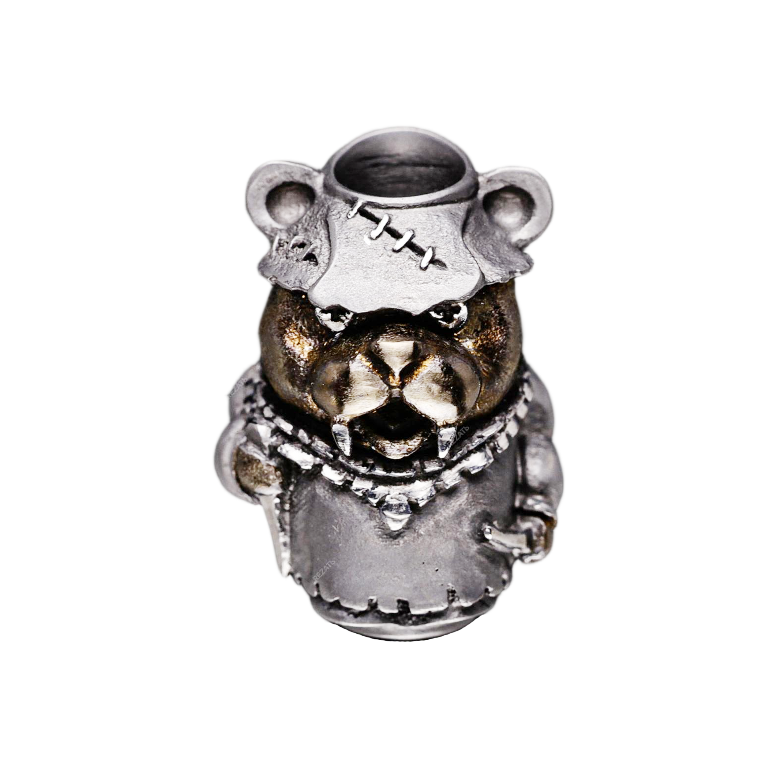 Streltsov Bad Teddy 俄罗斯艺术家 德米特里·斯特列尔佐夫 暴力熊刀坠 钛材质 2180