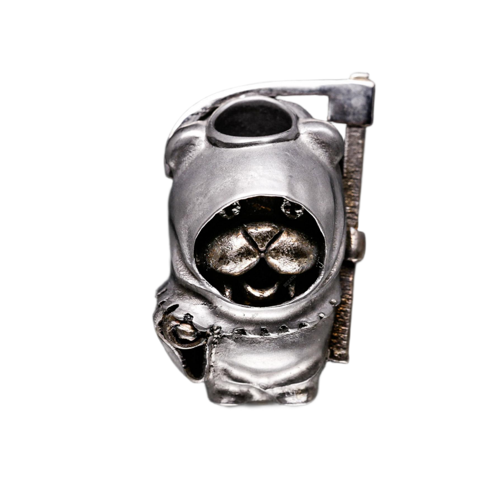 Streltsov Bad Teddy Reaper 俄罗斯艺术家 德米特里·斯特列尔佐夫 暴力熊死神刀坠 钛材质 2180